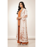 Rust Floral – 3-Piece Premium Gown Set