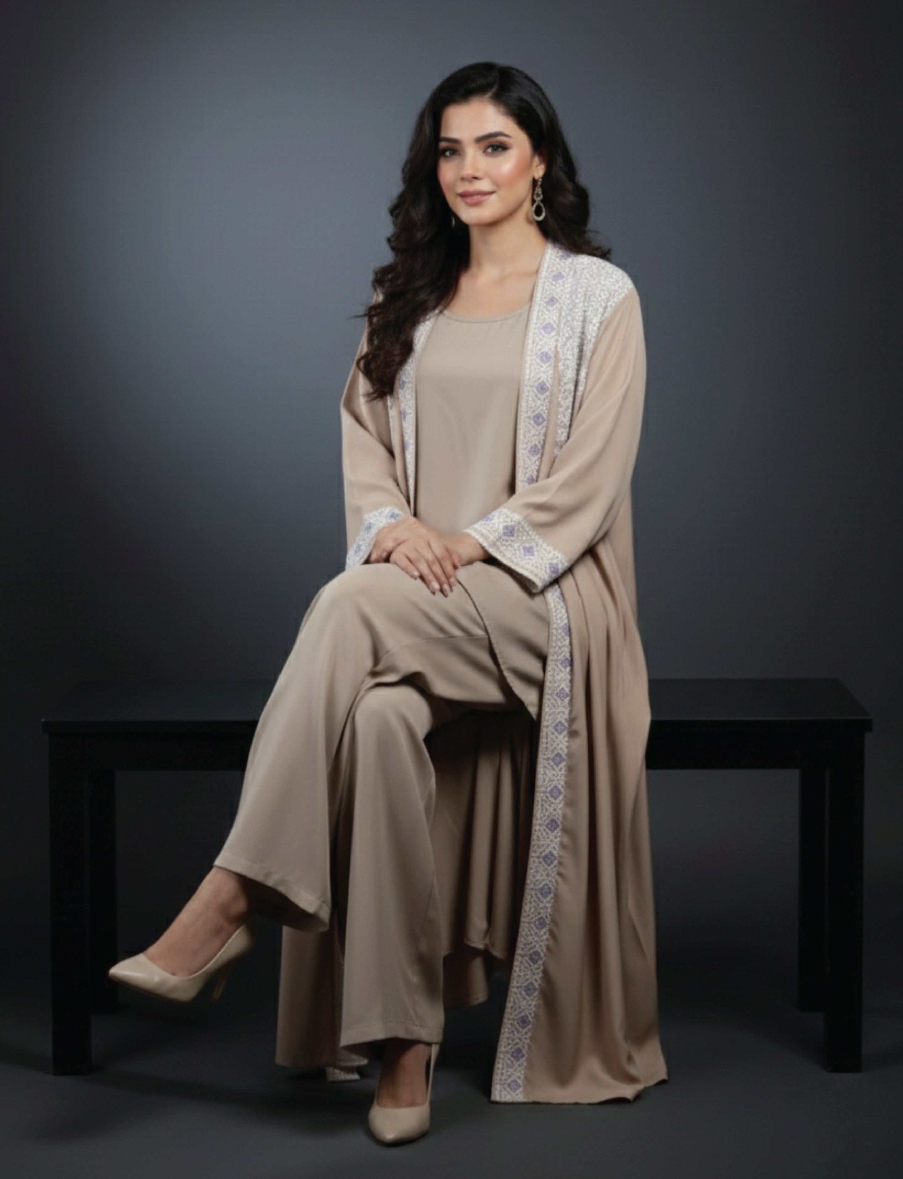 Abeer Al Ward Three Piece Cord Set