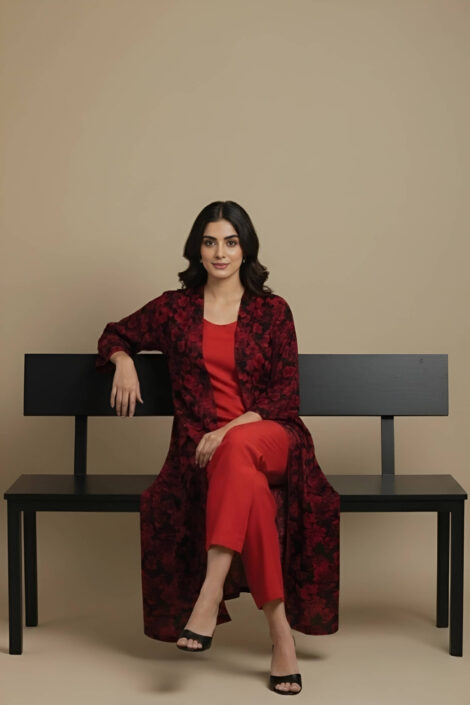 Ruby Red Floral 1